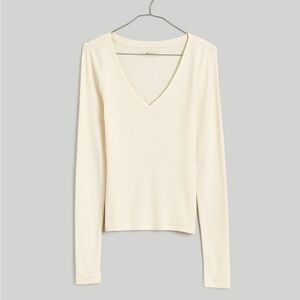 Madewell V Neck Long sleeve